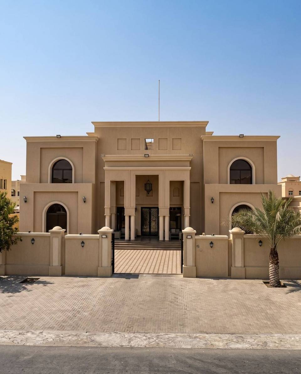Villa (G+1) with colonnaded entrance — Kshishah 2, Al Rahmaniya