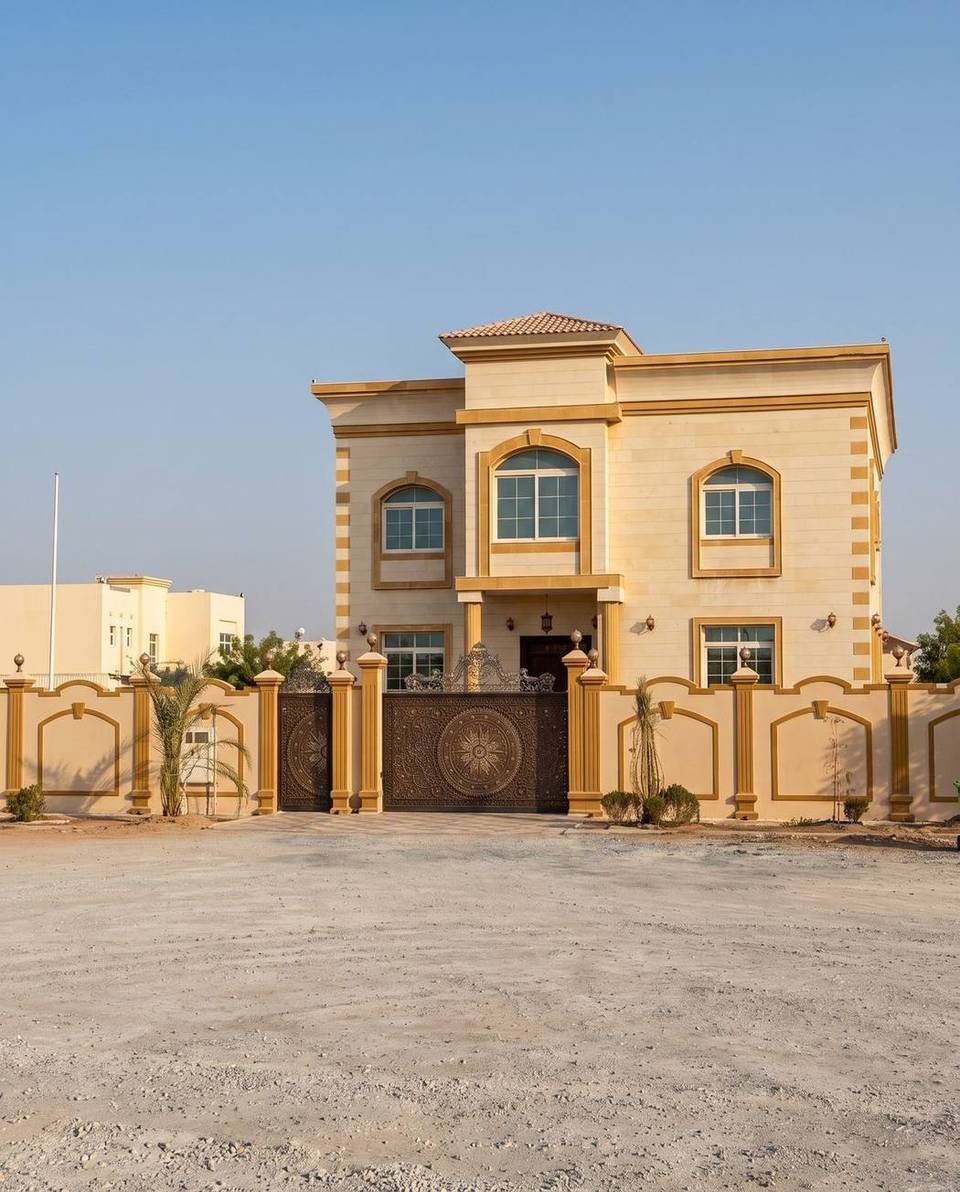 Villa (G+1) with boundary wall and gates — Shaghrafa 1, Al Rahmaniya